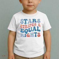 Stars Stripes And Equal Rights 4th Of July Womens Rights Toddler T-Shirt thumb 2