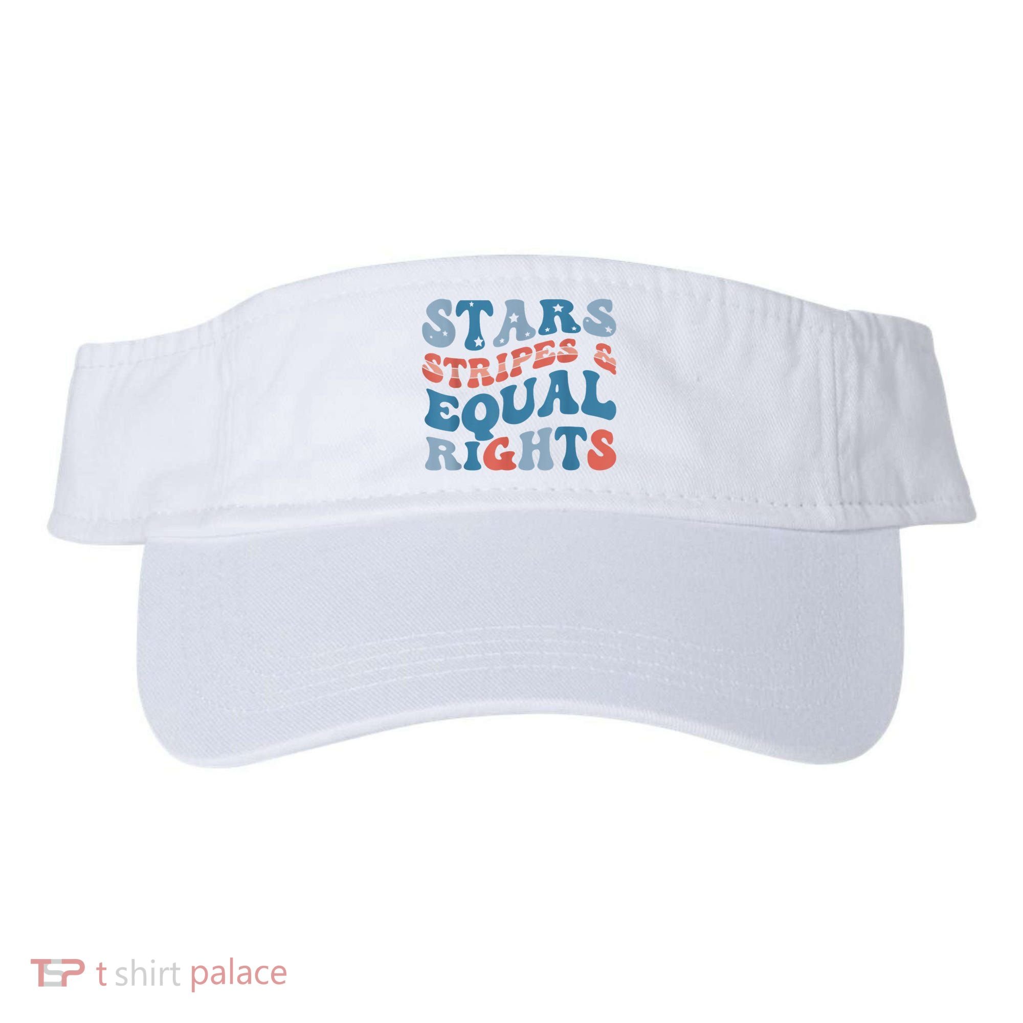 Stars Stripes And Equal Rights 4th Of July Womens Rights Visor