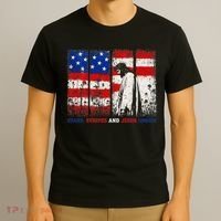 Stars Stripes And Jesus Christ Patriotic T-Shirt thumb 3