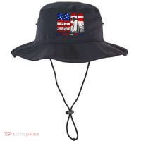 Stars Stripes And Jesus Christ Patriotic Bucket Hat thumb 0