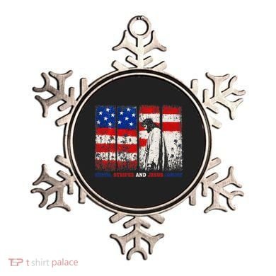 Stars Stripes And Jesus Christ Patriotic Ornament