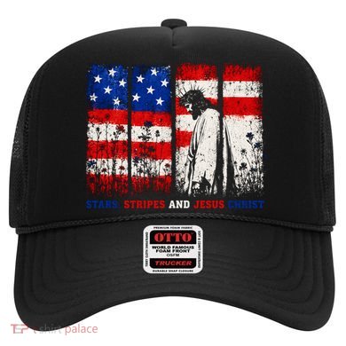 Stars Stripes And Jesus Christ Patriotic Hat