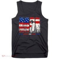 Stars Stripes And Jesus Christ Patriotic Tank Top thumb 0