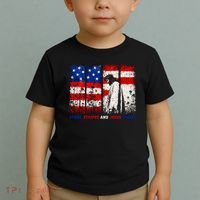 Stars Stripes And Jesus Christ Patriotic Toddler T-Shirt thumb 2