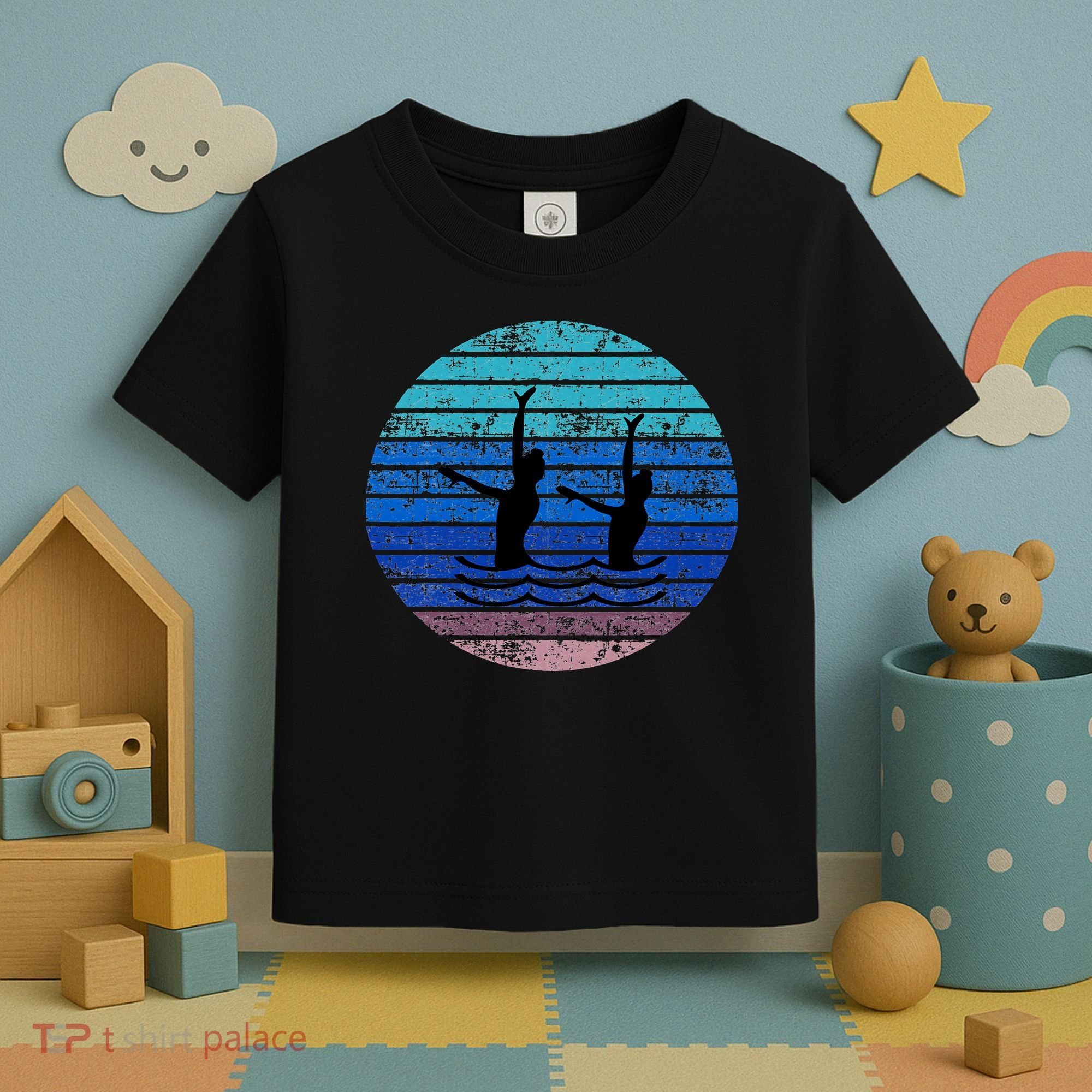 Synchron Swim Artistic Synchronized Swimming Swimmers Toddler T-Shirt