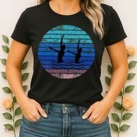 Synchron Swim Artistic Synchronized Swimming Swimmers Women's T-Shirt thumb 2