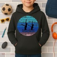 Synchron Swim Artistic Synchronized Swimming Swimmers Kids Hoodie thumb 2