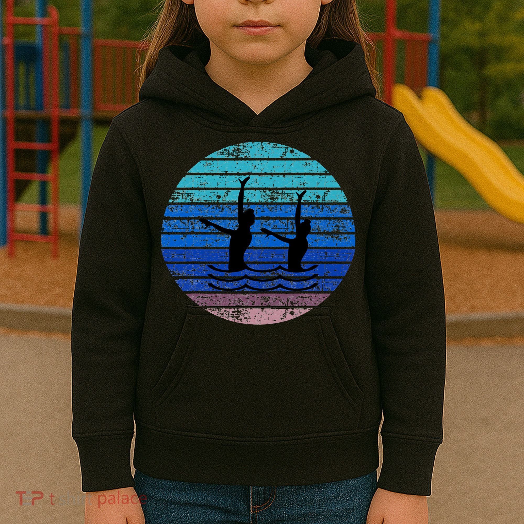Synchron Swim Artistic Synchronized Swimming Swimmers Kids Hoodie