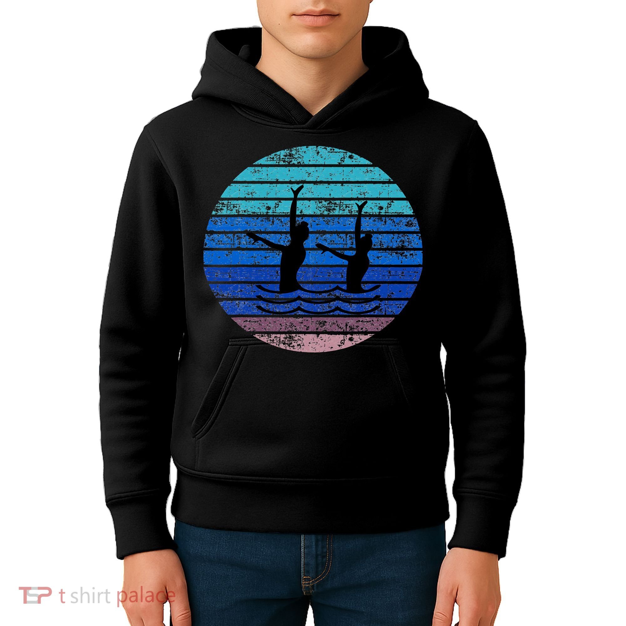 Synchron Swim Artistic Synchronized Swimming Swimmers Kids Hoodie