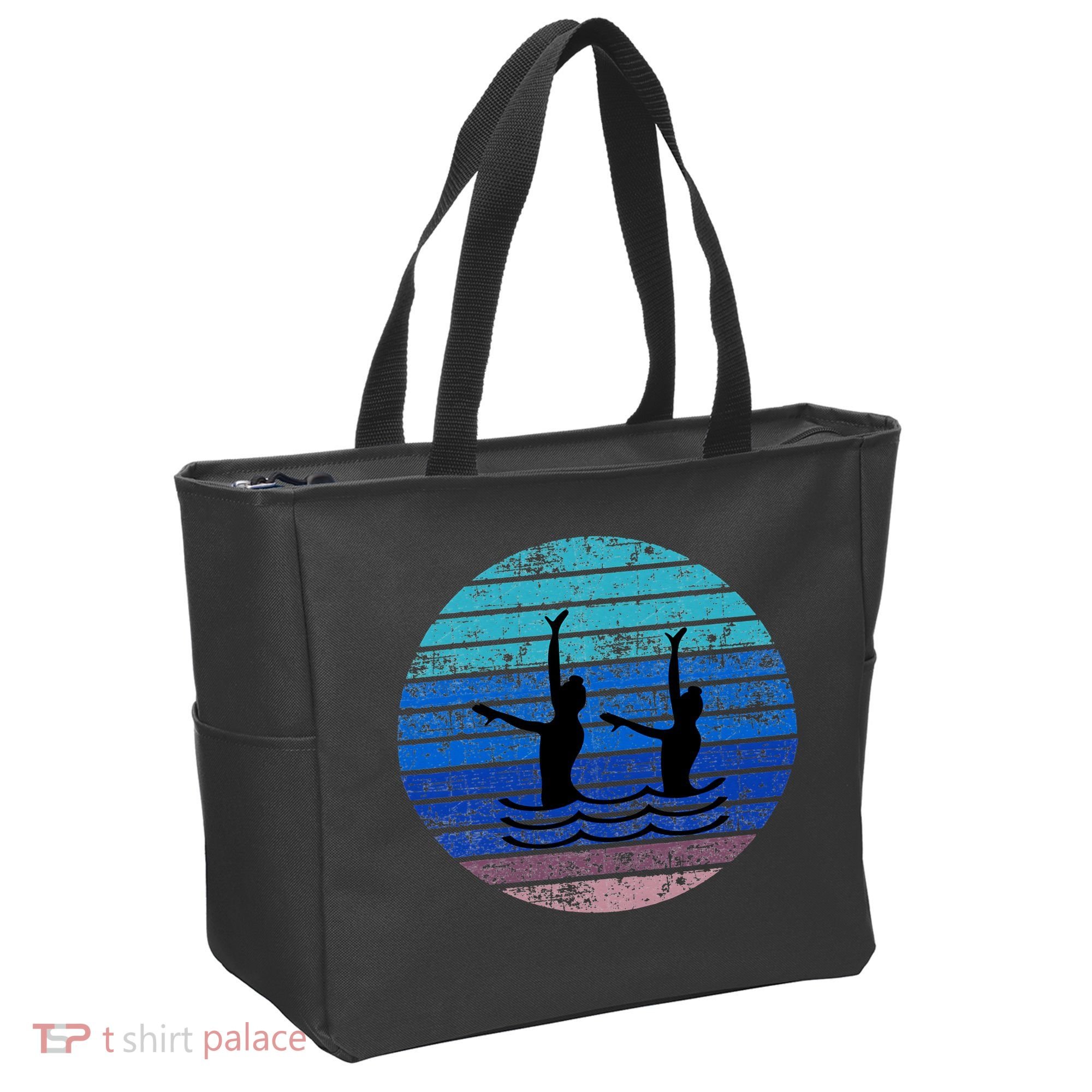Synchron Swim Artistic Synchronized Swimming Swimmers Tote Bag
