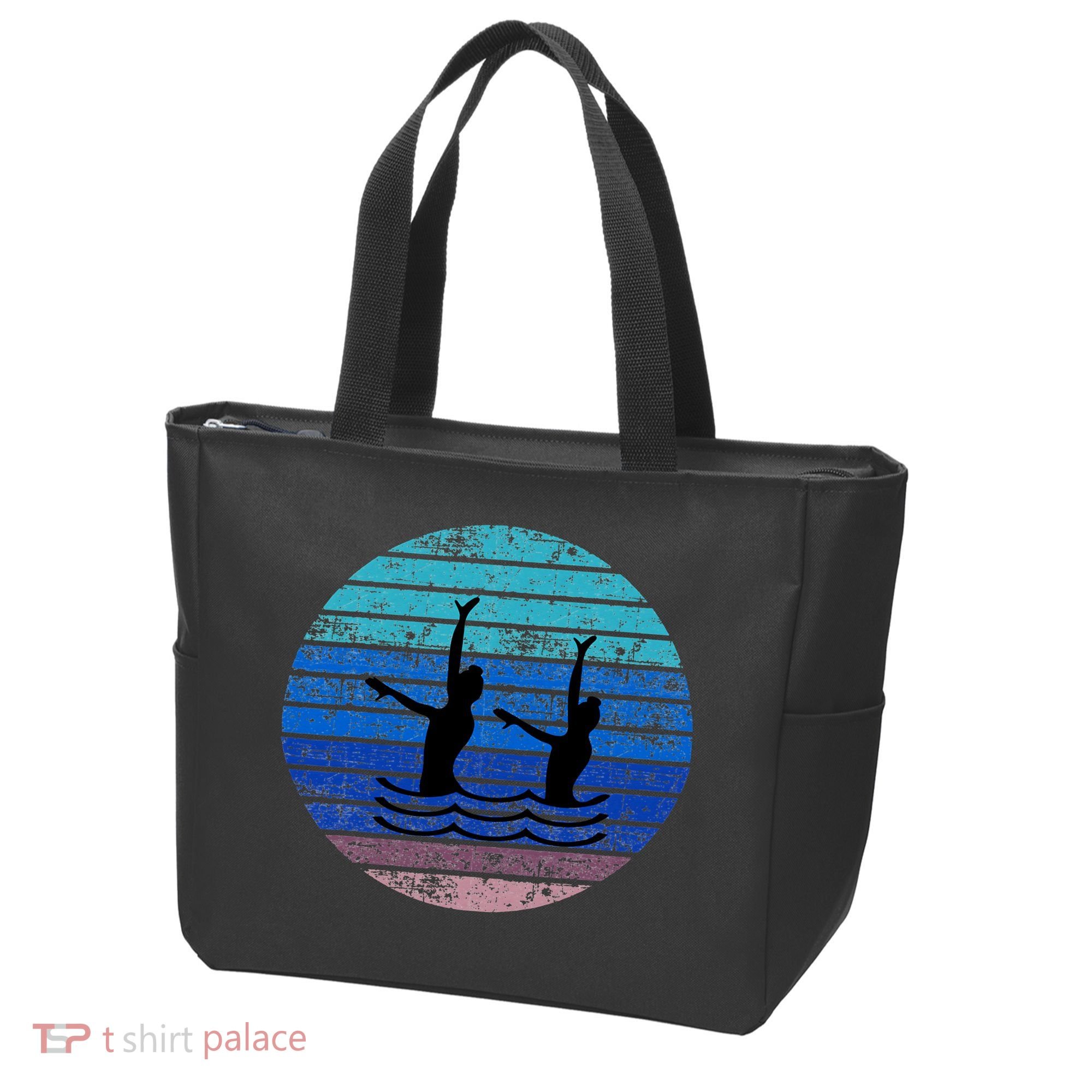 Synchron Swim Artistic Synchronized Swimming Swimmers Tote Bag