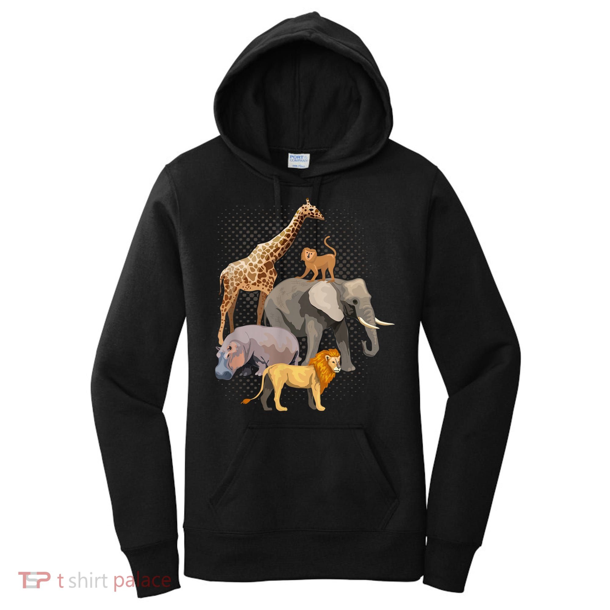 Safari Squad African Safari Animals Funny Zoo Animal Lovers Women's Hoodie
