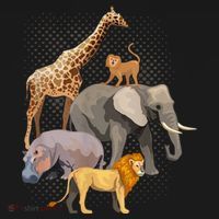 Safari Squad African Safari Animals Funny Zoo Animal Lovers Women's Hoodie thumb 2