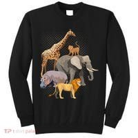 Safari Squad African Safari Animals Funny Zoo Animal Lovers Tall Sweatshirt thumb 0