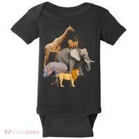 Safari Squad African Safari Animals Funny Zoo Animal Lovers Baby Bodysuit thumb 0