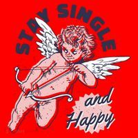 Stay Single And Happy Anti Valentines Day Cupid Santa Hat thumb 1
