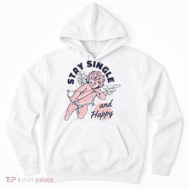 Stay Single And Happy Anti Valentines Day Cupid Hoodie