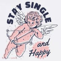 Stay Single And Happy Anti Valentines Day Cupid T-Shirt thumb 7