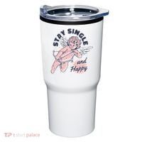Stay Single And Happy Anti Valentines Day Cupid Tumbler thumb 0