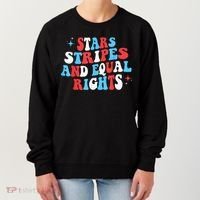 Stars Stripes And Equal Rights 4th Of July Wo's Rights Women's Sweatshirt thumb 0