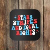 Stars Stripes And Equal Rights 4th Of July Wo's Rights Coaster thumb 0