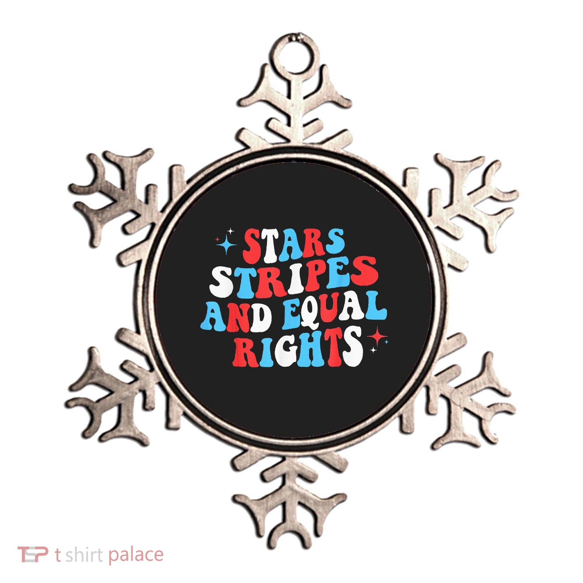 Stars Stripes And Equal Rights 4th Of July Wo's Rights Ornament
