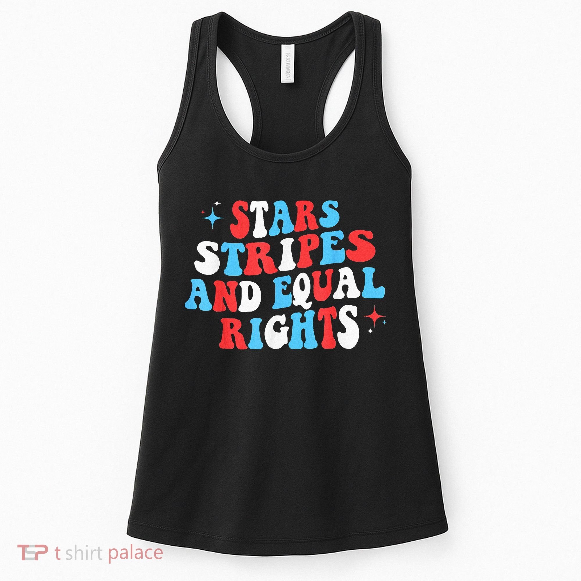 Stars Stripes And Equal Rights 4th Of July Wo's Rights Women's Tank Top