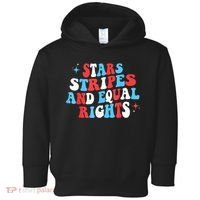 Stars Stripes And Equal Rights 4th Of July Wo's Rights Toddler Hoodie thumb 0