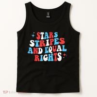 Stars Stripes And Equal Rights 4th Of July Wo's Rights Tank Top thumb 2
