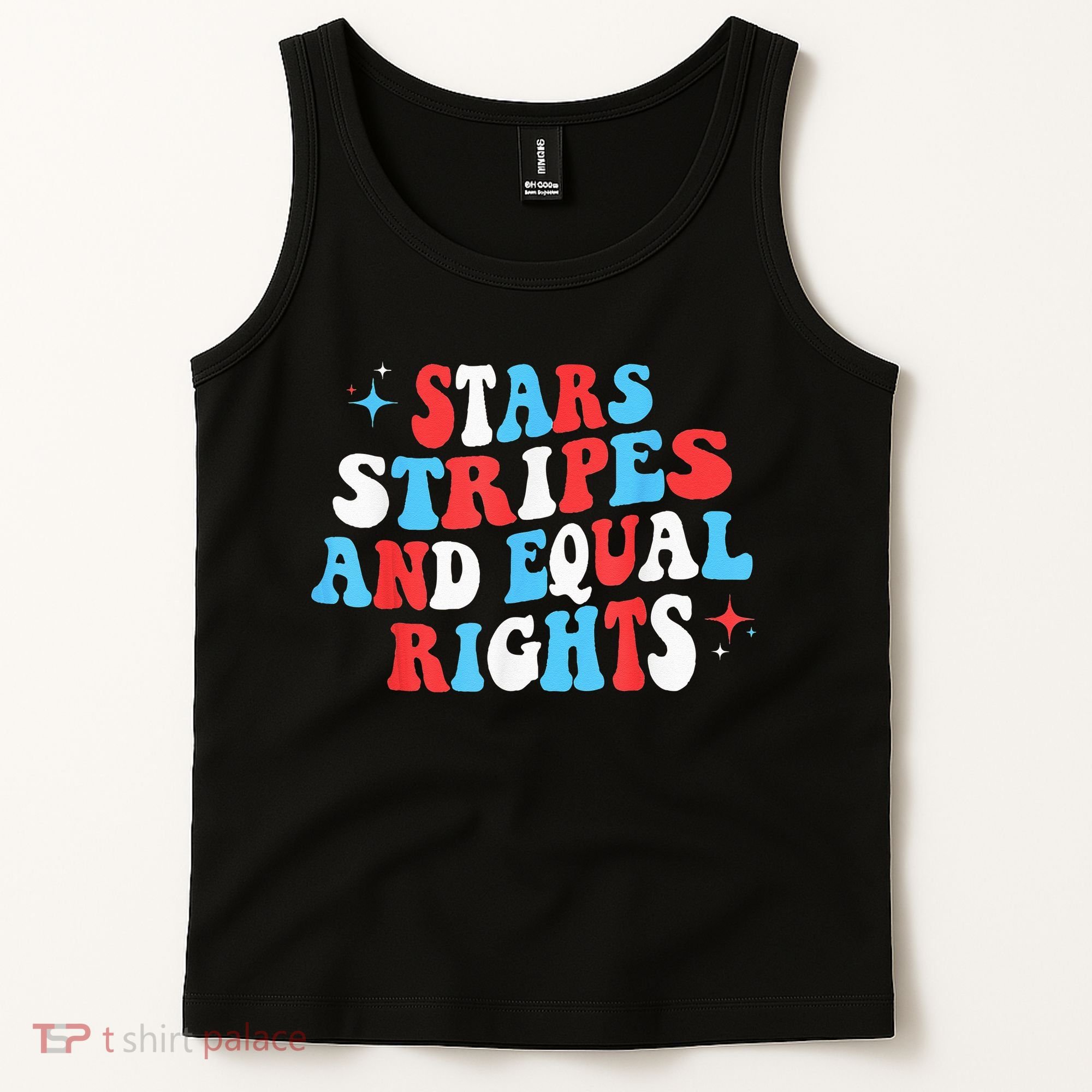 Stars Stripes And Equal Rights 4th Of July Wo's Rights Tank Top