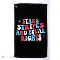 Stars Stripes And Equal Rights 4th Of July Wo's Rights Golf Towel thumb 0