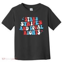 Stars Stripes And Equal Rights 4th Of July Wo's Rights Toddler T-Shirt thumb 0