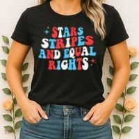 Stars Stripes And Equal Rights 4th Of July Wo's Rights Women's T-Shirt thumb 2