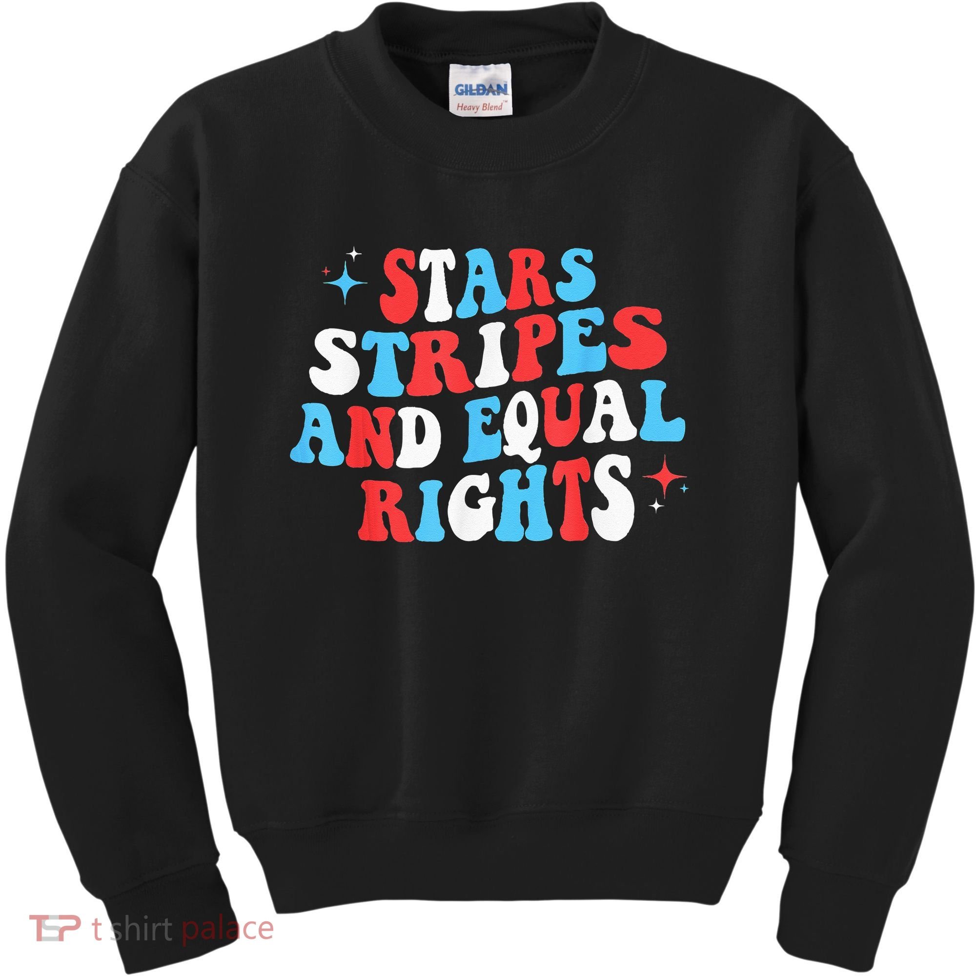 Stars Stripes And Equal Rights 4th Of July Wo's Rights Kids Sweatshirt
