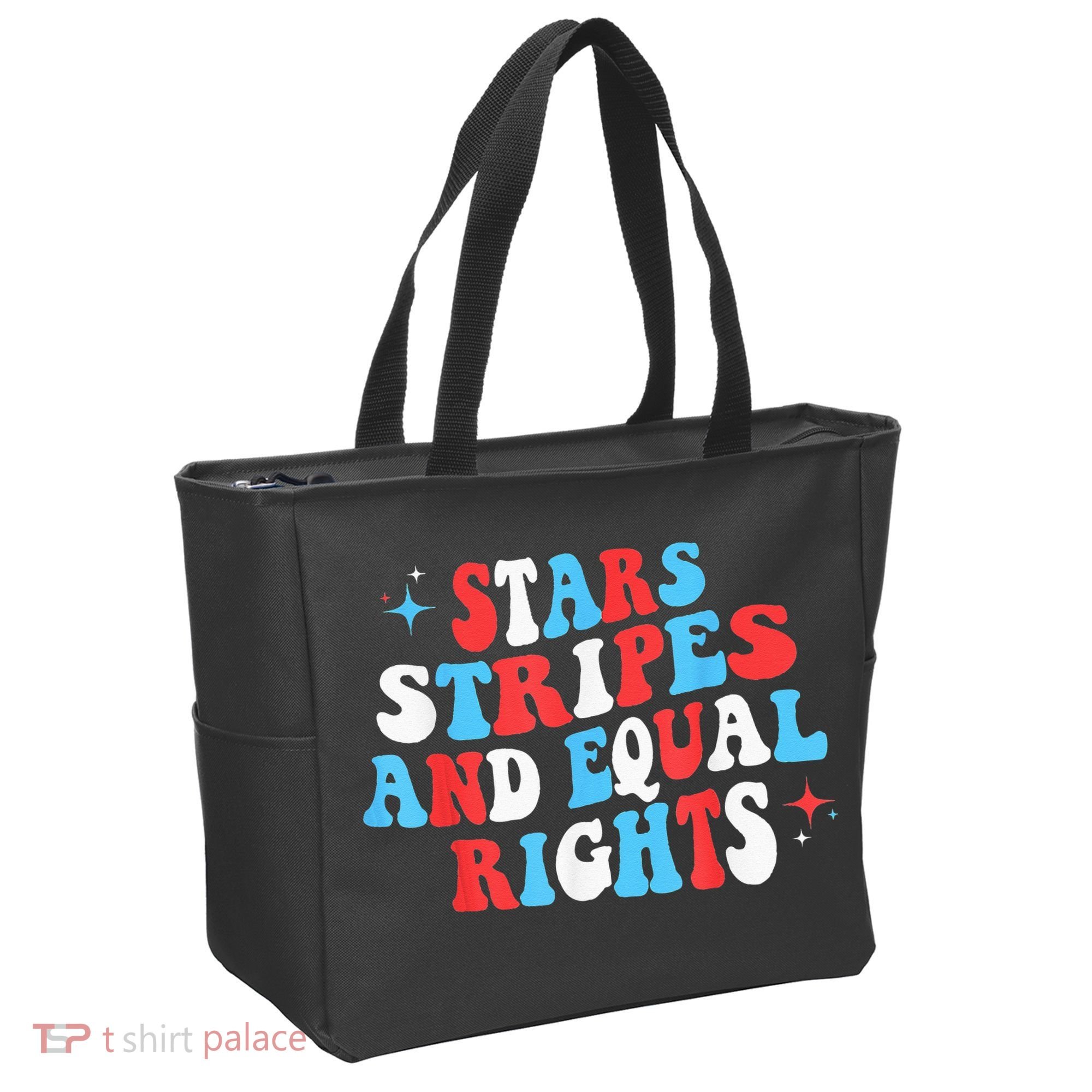Stars Stripes And Equal Rights 4th Of July Wo's Rights Tote Bag