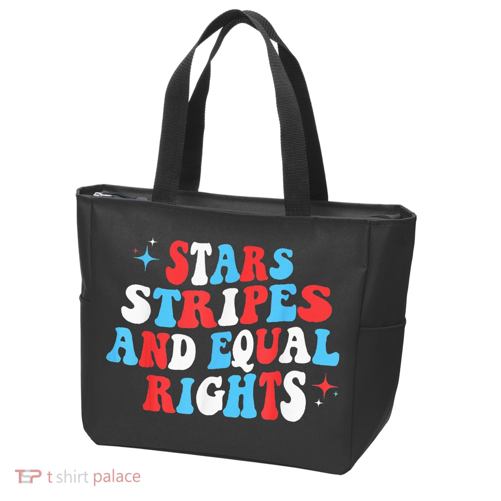 Stars Stripes And Equal Rights 4th Of July Wo's Rights Tote Bag