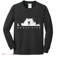 Skateboarding Skateboard Apparel Skateboarder Skateboard Kids Long Sleeve Shirt thumb 0