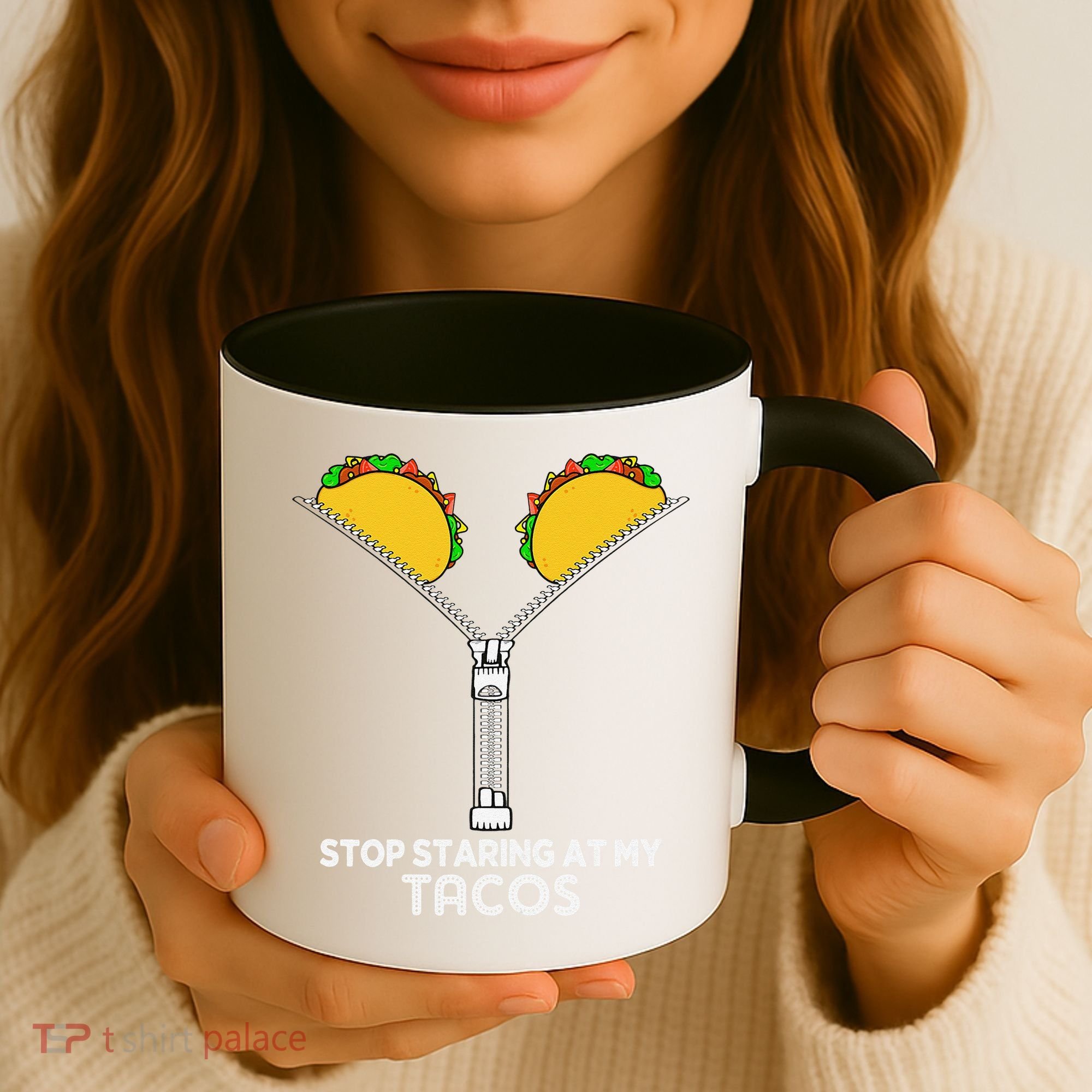 Stop Staring At My Tacos Mexican Cinco De Mayo Coffee Mug