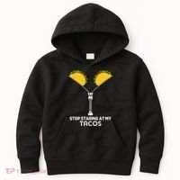 Stop Staring At My Tacos Mexican Cinco De Mayo Kids Hoodie thumb 0