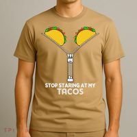 Stop Staring At My Tacos Mexican Cinco De Mayo T-Shirt thumb 3