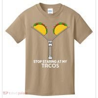 Stop Staring At My Tacos Mexican Cinco De Mayo Kids T-Shirt thumb 0