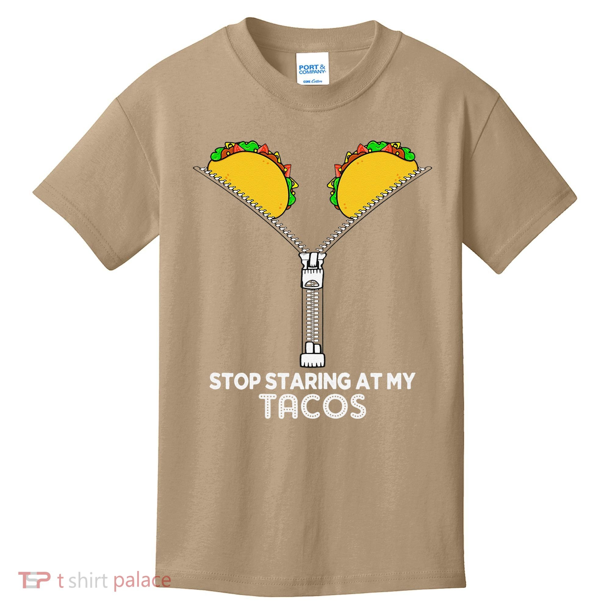 Stop Staring At My Tacos Mexican Cinco De Mayo Kids T-Shirt