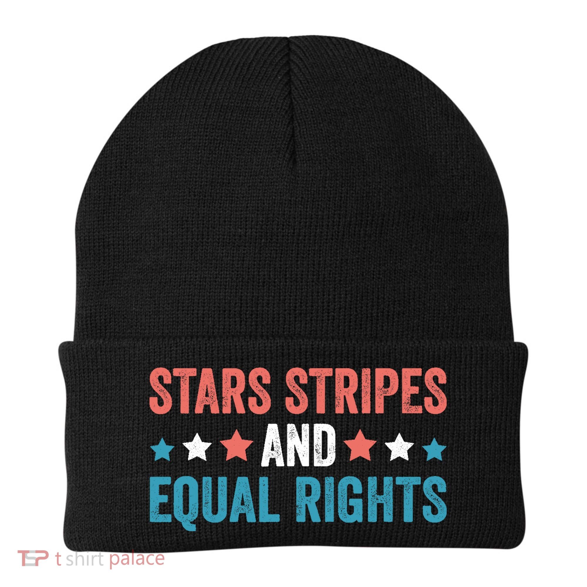 Stars Stripes And Equal Rights 4th Of July Beanie