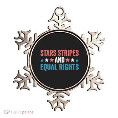 Stars Stripes And Equal Rights 4th Of July Ornament