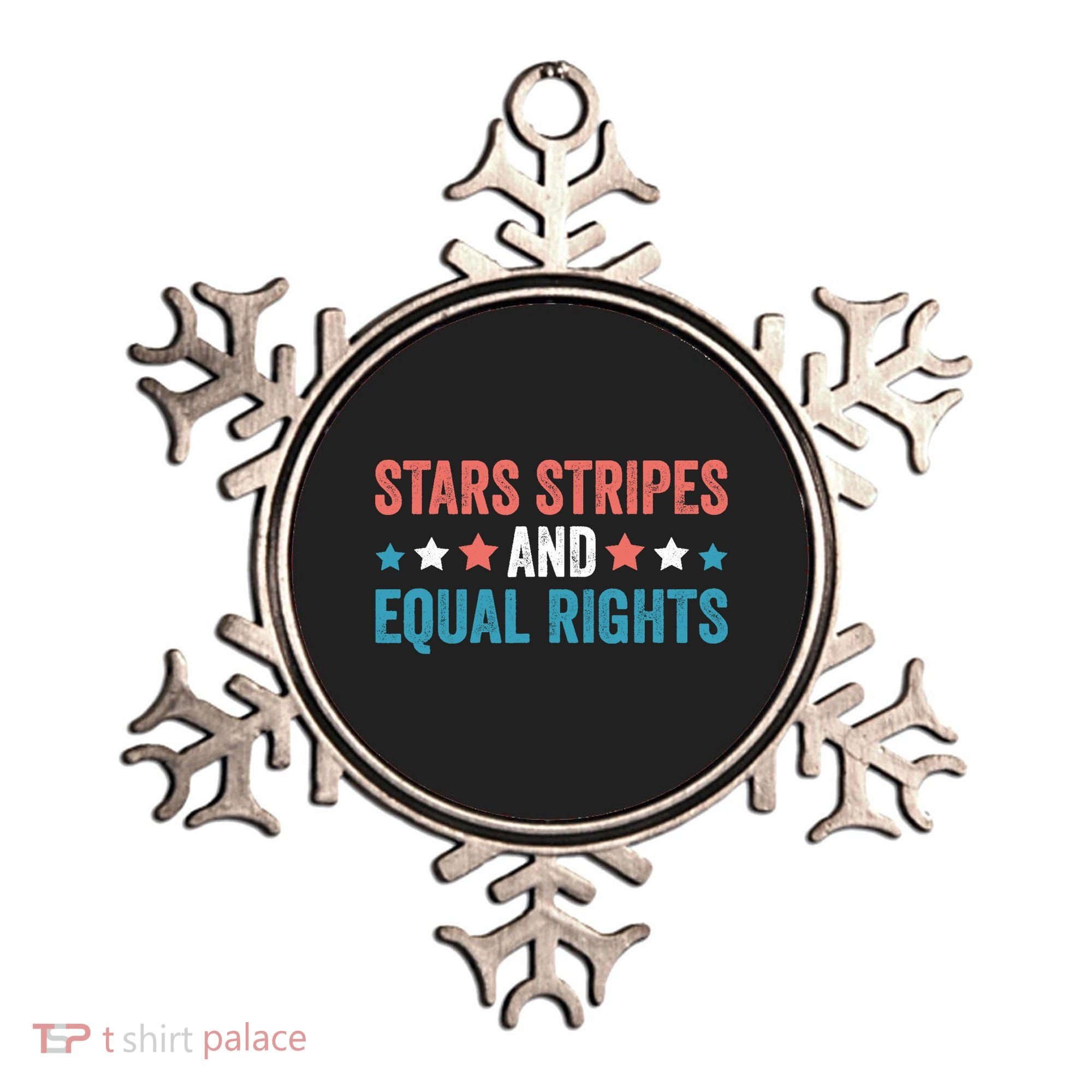 Stars Stripes And Equal Rights 4th Of July Ornament