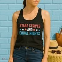 Stars Stripes And Equal Rights 4th Of July Women's Tank Top thumb 2