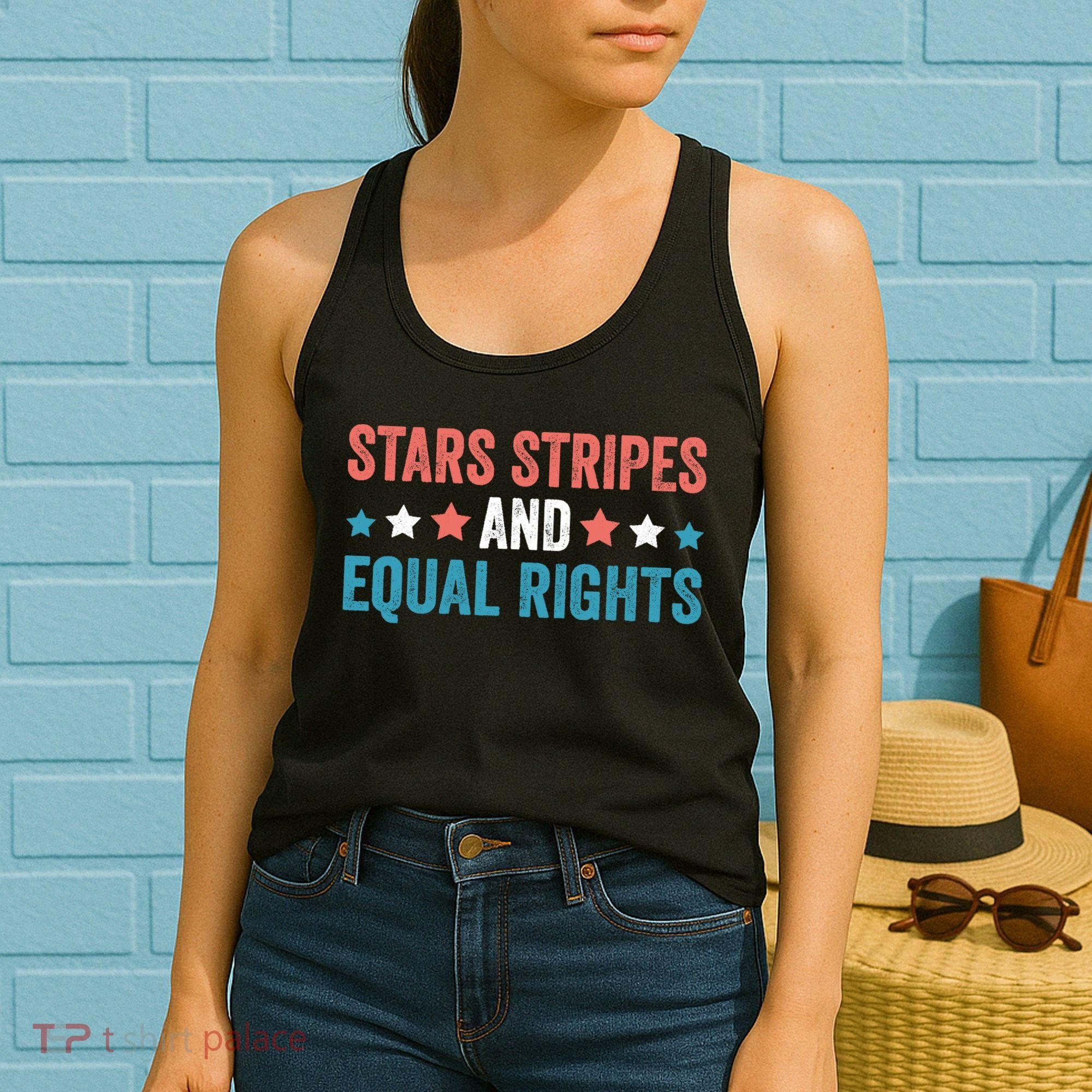 Stars Stripes And Equal Rights 4th Of July Women's Tank Top