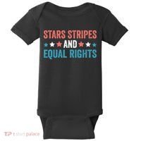 Stars Stripes And Equal Rights 4th Of July Baby Bodysuit thumb 0