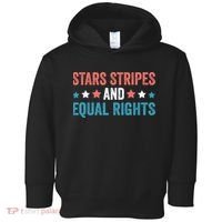 Stars Stripes And Equal Rights 4th Of July Toddler Hoodie thumb 0