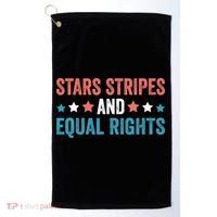 Stars Stripes And Equal Rights 4th Of July Golf Towel thumb 0